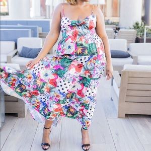 Multi Print Skirt Set